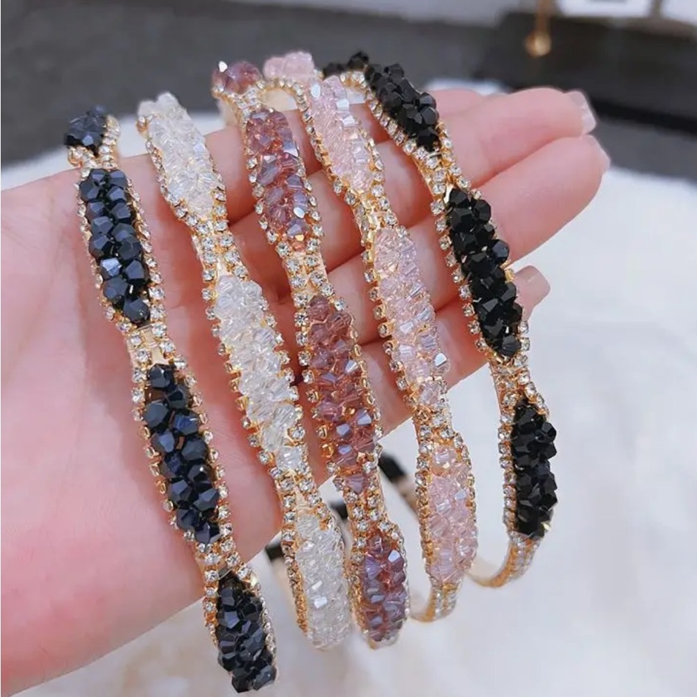 💖 3/$30 💖 Crystal & Rhinestone Embellished Headbands - Picture 2 of 6